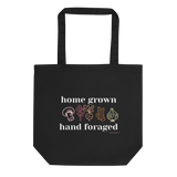 Home Grown ,  Hand Foraged Organic Cotton Reusable Tote | Free Shipping