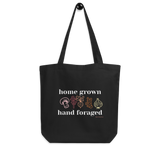 Home Grown ,  Hand Foraged Organic Cotton Reusable Tote | Free Shipping